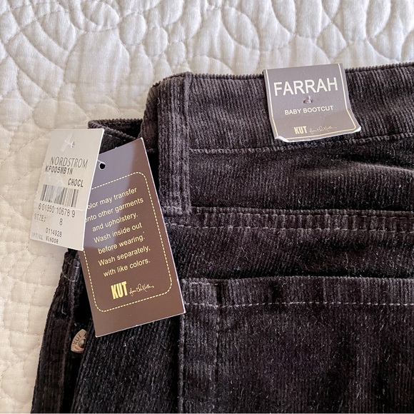 NWT Kut from the Kloth brown corduroy “Farrah” Baby Bootleg pants - Picture 6 of 14